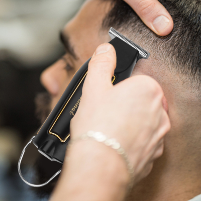 Professional Barber Hair Clipper with LCD Display – Precision T-Bar Trimmer for Detailing & Fade Cuts